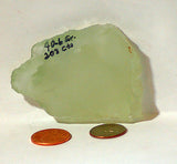 Light green Topaz 203 carat facet rough slab - radiantrocksct