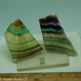 Multi colored Banded Fluorite - RadiantRocksCT