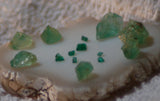 Emeralds (16 pieces) 11.5 total carats facet rough great colors! - radiantrocksct