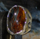 Handmade Namibian Pietersite, Sterling Silver ring. - radiantrocksct