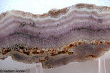 Beautiful Purple Lace Sow Belly Agate lapidary slab weighing 6.8 oz (190 grams).