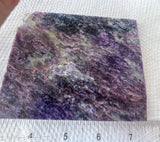 Russian Charoite purple lapidary slab 7.4 oz (205 grams)