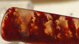 Carey Plume Agate pendant freeform 52 carats - radiantrocksct