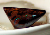 Koroit Boulder Opal triangular Cabochon green Fire - radiantrocksct