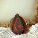 Koroit Boulder Opal freeform oval Cabochon green Fire - radiantrocksct