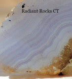 Namibian Blue Lace Agate 1.0 oz lapidary slab - radiantrocksct