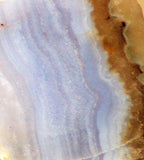 Namibian Blue Lace Agate 0.8 oz lapidary slab - radiantrocksct