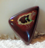 Koroit Boulder Opal triangular Cabochon green Fire - radiantrocksct