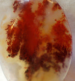 Carey Plume Agate Oval Cabochon 70 carats - radiantrocksct