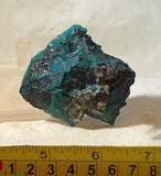 Ray Mine  Quartz Chrysocolla Tenorite Turquoise? heel slab specimen - radiantrocksct