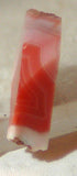 Australian Queensland agate Lapidary slab 5.5 gms Red, Pink banding patterns - radiantrocksct