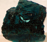 Ray Mine  Quartz Chrysocolla Tenorite Turquoise? heel slab specimen - radiantrocksct