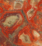 Red Crazy Lace agate Lapidary Slab 5.2oz Great colors /patterns (147 grams) - radiantrocksct
