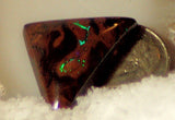 Koroit Boulder Opal triangular Cabochon green Fire - radiantrocksct