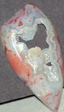 Ocean Wave Agate Freeform Cabochon  35 carats great patterns& druzy pocket - radiantrocksct