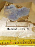 Namibian Blue Lace Agate 3.2 oz lapidary slab - radiantrocksct