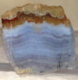 Namibian Blue Lace Agate 0.8 oz lapidary slab - radiantrocksct