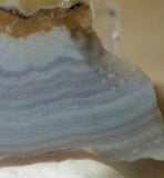 Namibian Blue Lace Agate 1.0 oz lapidary slab - radiantrocksct