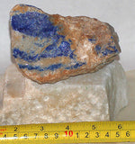 Russian Lapis Lazuli lapidary 1.3 lb rough Nice Blue and some gold pyrites - radiantrocksct