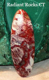 Red Crazy Lace Agate Cabochon 18 carats - radiantrocksct