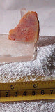 Peach Feather Ridge Plume Agate heel slab (9 grams) - radiantrocksct