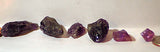 Amethyst 6 pieces 49 carats facet rough dark purple beauty - radiantrocksct