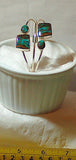Yazzie Sterling Silver Four Royston Turquoise Cab Cuff - radiantrocksct