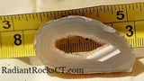 Brazilian Agate 0.6 oz lapidary slab - cabochon or wire wrap- (17 grams) - radiantrocksct