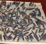 Electric Blue Zimbabwe Kyanite crystals 1 lb 5.4 oz lapidary rough (607 grams) - radiantrocksct