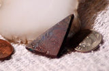 Koroit Boulder Opal triangular Cabochon dim green Fire - radiantrocksct