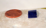 Dark Blue Lapis Lazuli half pipe cabochon  8 carats great pyrites - radiantrocksct