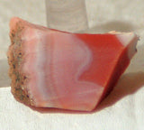 Australian Queensland agate Lapidary slab 5.5 gms Red, Pink banding patterns - radiantrocksct