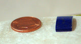 Dark Blue Lapis Lazuli half pipe cabochon 9 carats great pyrites - radiantrocksct