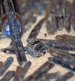 Blue Kyanite crystals 1 lb 6.4 oz lapidary rough (635 grams) - radiantrocksct