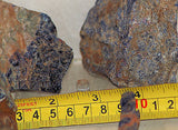 Namibian Sodalite lapidary  rough 14oz total beautiful blue and  salmon material - radiantrocksct