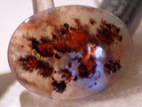 Stunning Carey Plume Agate Oval Cabochon 32.5 carats - radiantrocksct