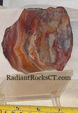 Serape  Lace agate Lapidary Slab 5.2 oz Great colors /patterns 147 grams - radiantrocksct