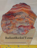 Serape Lace agate Lapidary Slab 4.2 oz Great colors /patterns 119 grams - radiantrocksct