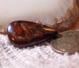 Koroit Boulder Opal freeform oval Cabochon green Fire - radiantrocksct