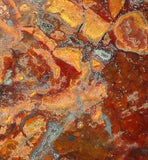 Rooster Tail  brecciated Agate 4.6 oz lapidary cabochon slab - radiantrocksct