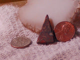 Koroit Boulder Opal triangular Cabochon potch, red pin and patterns - radiantrocksct