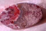Red Crazy Lace Agate Cabochon 16 carats - radiantrocksct