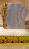 Namibian Blue Lace Agate 1.6 oz lapidary slab - radiantrocksct