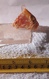 Peach Feather Ridge Plume Agate heel slab (9 grams) - radiantrocksct