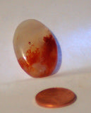 Carey Plume Agate Oval Cabochon 30 carats - radiantrocksct