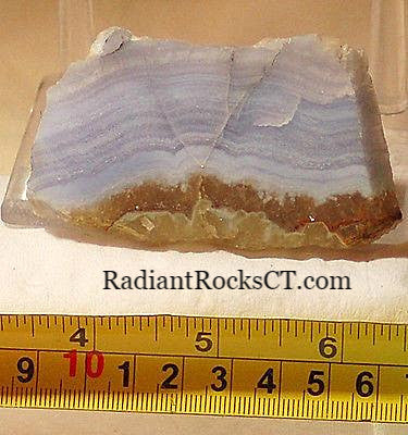 Namibian Blue Lace Agate 1.6 oz lapidary slab - radiantrocksct