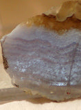 Namibian Blue Lace Agate 0.8 oz lapidary slab - radiantrocksct