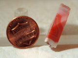 Australian Queensland agate Lapidary slab 5.5 gms Red, Pink banding patterns - radiantrocksct