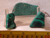 Congo Malachite lapidary slabs 86 grams - radiantrocksct