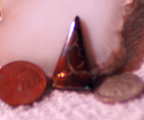 Koroit Boulder Opal triangular Cabochon potch, red pin and patterns - radiantrocksct